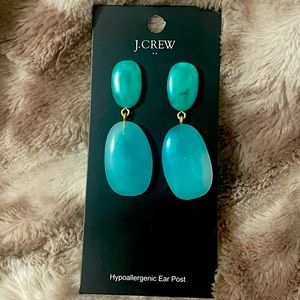Turquoise/Stone J Crew Earrings  - NWT